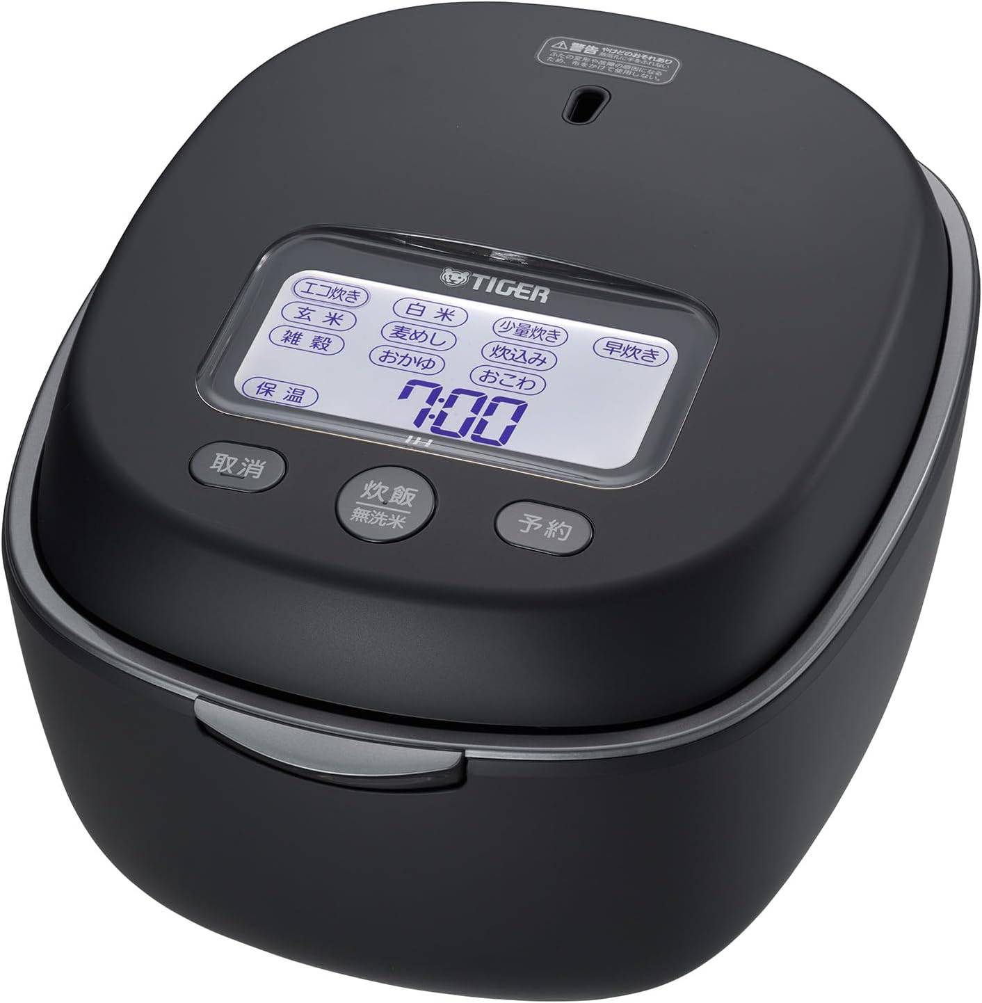 TIGER JPL-H100-KG [Earthen Pot Pressure IH Jar Rice Cooker, Freshly Cooked, Earthen Pot Foam Fire Cooker, 5.5 Cups, Graphite Black] 100V